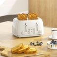 thumbnail image 2 of Toaster 4 Slice, Retro Stainless with 6 Bread Shade Settings,1.5''Wide Slots Toaster with Cancel/Defrost/Reheat Functions,Dual Independent Control Pa, 2 of 8