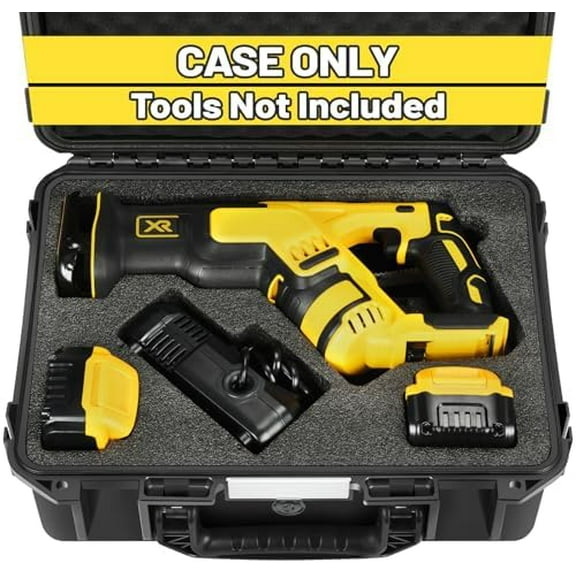 Tool Case for Dewalt Reciprocating Sawzall - Power Tool Kit Hard Storage Box for Dewalt Saw Zall, Waterproof Box for Cordless Sawzall 20 Volt Max DSC367 | DSC387/Battery/Charger (Only Case)