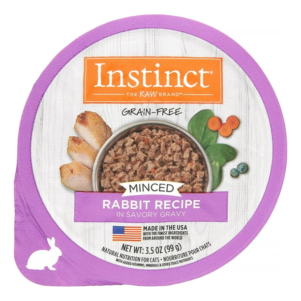 (Case of 12) Instinct GrainFree Minced Recipe with Real Rabbit Natural