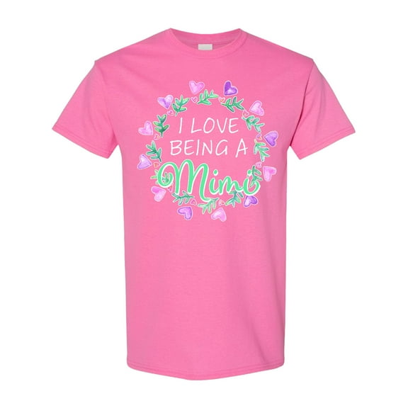 Inktastic I Love Being a Mimi Circle of Hearts T-Shirt