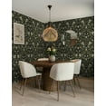 thumbnail image 3 of NextWall Ebony & Rosemary Vintage Bird Ogee Peel and Stick Wallpaper - 20.5 in. W x 18 ft. L Roll, 3 of 6