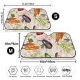 thumbnail image 3 of Uemuo Cute Vegetables Pattern Accordion Car Windshield Sun Shade, Foldable Reflective Sun Visor for Car, Reflector Windshield Sunshade-Medium, 3 of 7