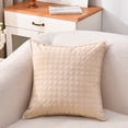 thumbnail image 1 of Xiao Hua Cojín decorativo, 1 unidad, color beige, para sofá, 50 x 50 cm, funda de poliéster con relleno de algodón PP. Un toque elegante para sala de estar, dormitorio y sofás., 1 of 5