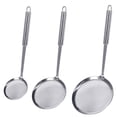 thumbnail image 1 of Fine Mesh Skimmer Spoon, Professional 304 Stainless Steel Hot Pot Fat Strainer for Oil Filter Skimming Grease and Foam, Durable Multi-Functional Kitchen Cooking Mesh Food Strainer Ladle-3 Pack, 1 of 5
