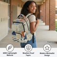 thumbnail image 4 of FUIALDOLG Durable School Bag for Elementary Scuola, 600D Polyester Smooth Zippers School Backpack, Art Print, 4 of 10