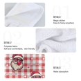 thumbnail image 2 of Yayeee Kitchen Hanging Hand Towels Set of 2 with Loop Bathroom Absorbent Tie Towel, Pink Christmas Santa Pattern, 2 of 7