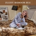 thumbnail image 2 of Alfombra Shag Rug KNZE Fluffy Shag, 160 x 200 cm, color café, 2 of 7