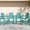 Aruba, variant on KINGYES Tall Adirondack Chairs Set of 4, Outdoor Adirondack Barstools with Double Connecting Tray, HDPE Weather Resistant Bar Height Outdoor Chairs for Patio, Deck, Backyard, White
