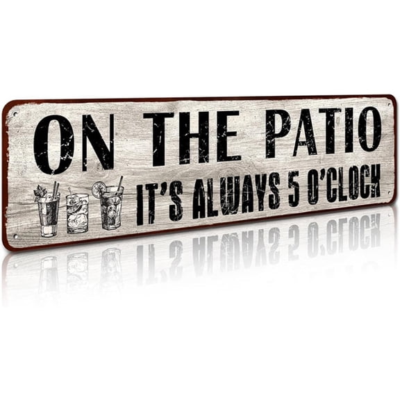 Aluminum Yard Sign Home Decor For Bar Porch Outdoor Living Christmas Ornament