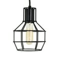 thumbnail image 2 of CWI Lighting Secure 1 Light Down Farmhouse Metal Mini Pendant in Black, 2 of 7