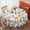 Multicolor Cat And, variant on Cat and Meow White Pattern Round Tablecloth 60"x60", Wrinkle Resistant Wipeable Table Cover for Kitchen Dining Room Picnic Patio and Party