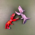 thumbnail image 3 of Clip manipulador telescópico con forma de tiburón y dinosaurio, juguete de descompresión creativa, regalo de cumpleaños para niños, 3 of 6