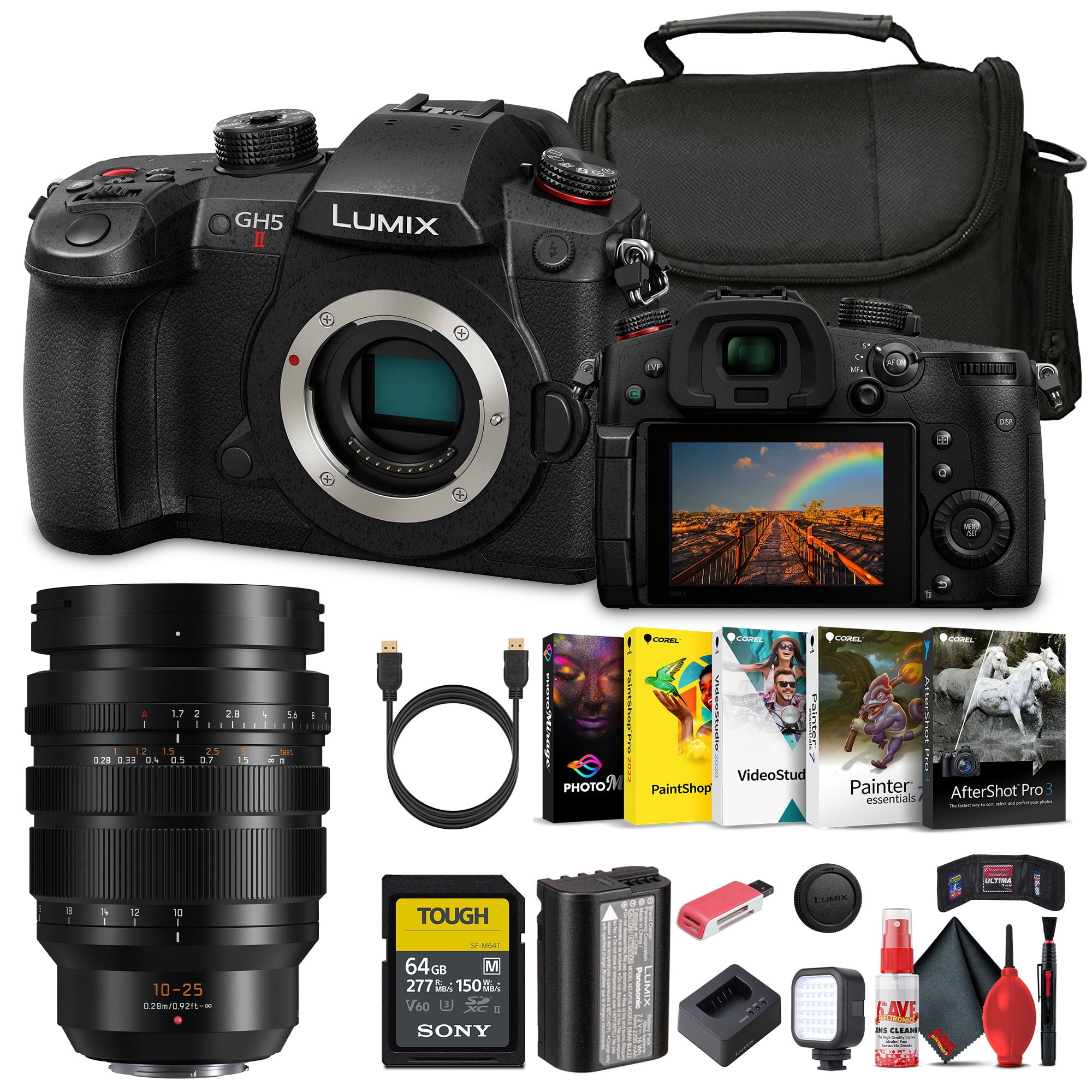 Digital Panasonic Lumix GH5 II Mirrorless Camera for Beginners