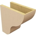 thumbnail image 5 of 6"W x 12"D x 12"H Classic Greensboro Rough Cedar Woodgrain TimberThane Corbel, Primed Tan, 5 of 6
