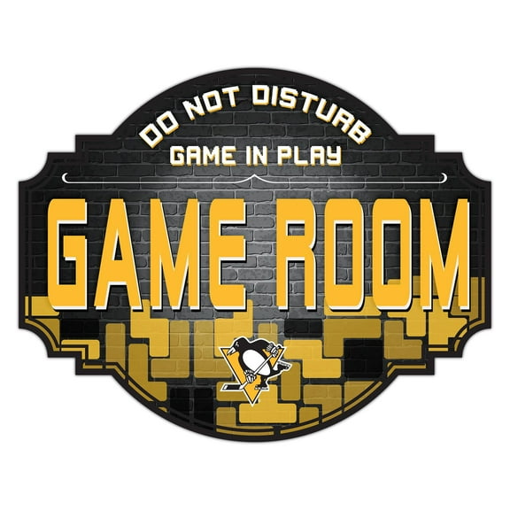 Pittsburgh Penguins 12'' Game Room Tavern Sign