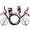 Red, variant on Riousery Premium E-Bike Hydraulic Brake Set with 160mm Rotors Front and Rear Disc Brake Caliper Lever Kit Replacement for Electric Bicycles and Scooters Mountain Bikes Red (10.2 inches / 26 cm)