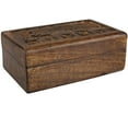 thumbnail image 3 of Ajuny Wooden Handcarved Decorative Jewelry Box Keepsake Storage Organizer Travel Trinket Holder Gift, 3 of 5