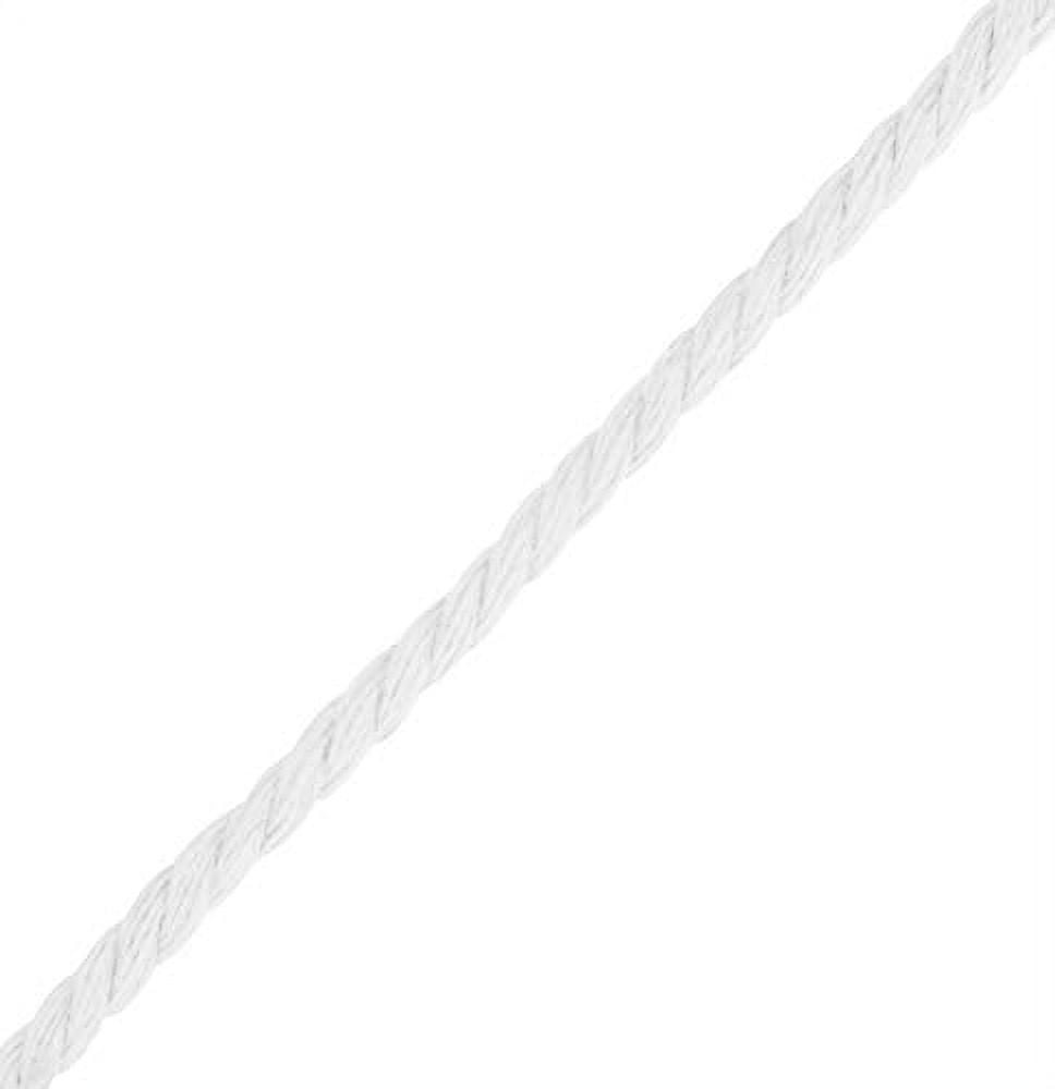 Macrame Cord Cotton Rope Macrame Supplies 3 Ply Twisted Macrame Rope String Yarn for Plant Hanger Wall Hanging Knitting Wedding Décor by Mandala Crafts White 6mm 109 Yards