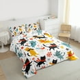 thumbnail image 3 of Castle Fairy Cute Cats 2Pcs Bedding Comforter Set for Teens Boys Girls,Cartoon Animal Twin Comforter Sets,Kawaii Pets Breathable Bedding Set,Ultra Soft Home Decor, 3 of 8