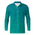 thumbnail image 3 of Camisas s Para Hombre Slim Fit Hombres Casual Manga larga Otoño Invierno 3D Impreso Camisas Top Blusa Camisas (Sky Blue, M), 3 of 5