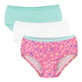 thumbnail image 2 of Pantaleta Fruit of the loom para Niña, 1 Paquete con 3 Piezas Multicolor Talla 10, 2 of 4