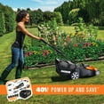 WORX WG750 40V LAWNMOWER WITH INTELLICUT, SINGLELEVER HEIGHT