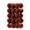 Brown, variant on WWV 30 Pcs 3cm Flocked Christmas Balls Mini Velvet Shatterproof Ornaments Ribbed Solid Baubles for Xmas Tree Party Decor Gift for Mom