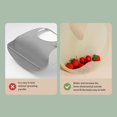 thumbnail image 5 of Dining Bib Newborn Silicone Bib Baby Rice Pocket Waterproof Adjustable Length Safe Foldable Bib Baby Eating Bib, 5 of 7