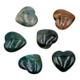 thumbnail image 2 of ShunRuiPi Natural Crystal Agate Stone 20mm Heart-shaped Small Ornament without Holes Bare Stone DIY Decoration, Cool Decor, Room Decor Aesthetic Under, 2 of 2