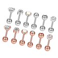 thumbnail image 2 of 6/12 Uds Barbell Jewelry para s Joyería de moda Conjuntos mixtos 12 Sunnimix Joyas para piercing corporal, 2 of 6