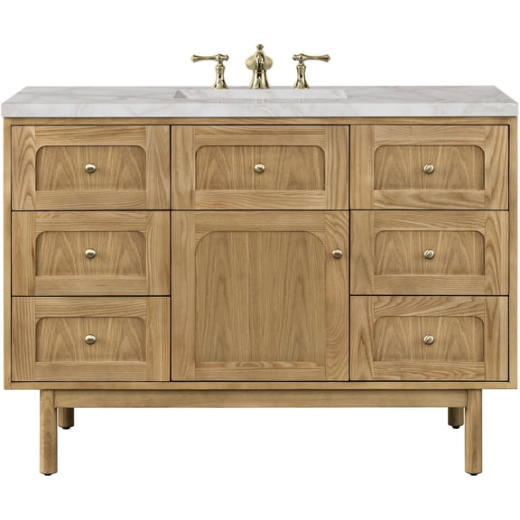 James Martin Vanities 545-V48-LNO-FVSL Laurent 48" Single Basin Poplar Wood Vanity Set -