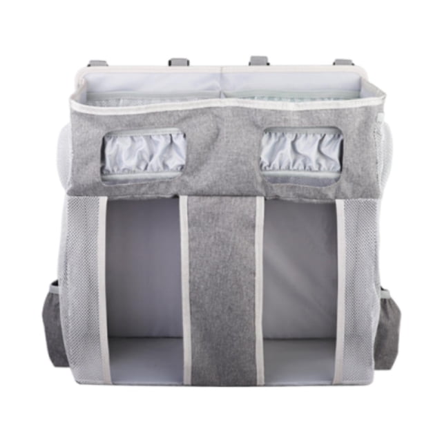 Tnarru Hanging Diaper Organizer Spacious Changing Table Playard Baby Diaper Stacker Gray