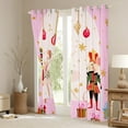 thumbnail image 3 of Manfei Christmas Nutcracker Black Out Curtains for Kid, Dreamy Princess Fairy Curtains Pack of 2 (42x63 Each), Xmas Tree Gift Bedroom Curtains, Window Curtains Home Decor, 3 of 6