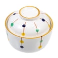 thumbnail image 1 of Creative Ceramic Stew Pot Kitchen Gadget Novel Soup Bowl Food Container with Lid, 1 of 8