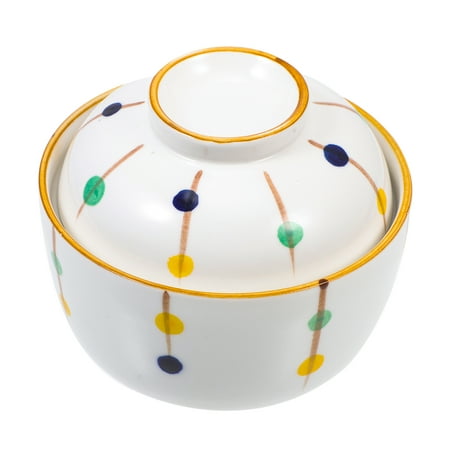 

Creative Ceramic Stew Pot Kitchen Gadget Novel Soup Bowl Food Container with Lid