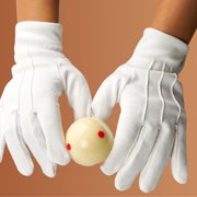 Handheld Video Games Accessory Kit 2pcs white cotton Snap Cuff Polyester Material: The white gloves are made of superior polyester cotton which is soft, breathable, comfortable and