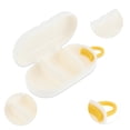 thumbnail image 3 of Unique Bargains 1 Pc Mini Style Jewelry Box Jewelry Organizer White Yellow PP Silicone, 3 of 5