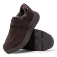 thumbnail image 2 of Zapatillas FitVille de ajuste ancho para hombre, zapatos de casa de felpa antideslizantes, correas ajustables, zapatillas de invierno para interiores y exteriores con soporte para arco, 2 of 5