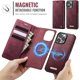 thumbnail image 3 of Compatible con Funda Billetera Desmontable para iPhone 16 Pro Compatible con Magsafe, Soporte para Tarjetero con Bloqueo RFID y Tapa de Cuero PU 2 en 1 Funda Magnética a prueba de Golpes, 3 of 9