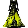 thumbnail image 2 of XinghaiYIDE Witch Dress for Women,Halloween Vampire Treehouse Thorns Witches Gothic Maxi Mesh Dresses, 2 of 5