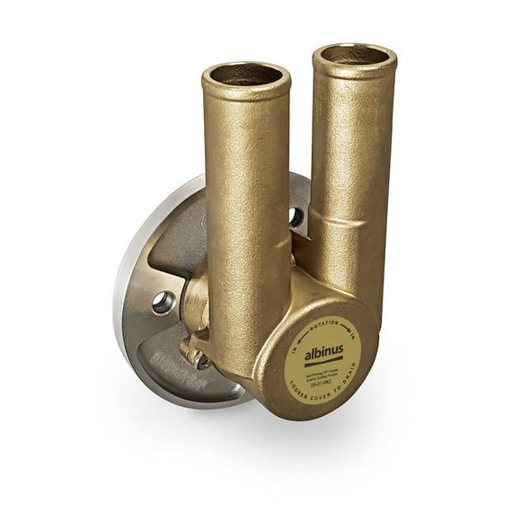 Albin Water Pump 05-01-042 Crank Shaft Pulley Mounted; Self-Priming FIP Pump; Fits 8.1L/V8 Volvo Penta Engines