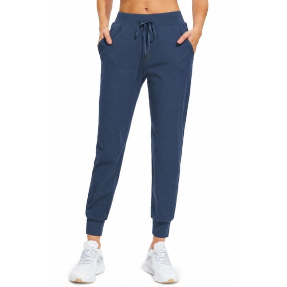 MASKERT Women's Joggers Pants-Athletic Running with Pockets Tapered Casual Workout Pants Royal Blue (Size XS-XXXL)