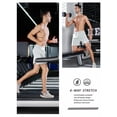 thumbnail image 4 of Pantalones cortos deportivos NORTHYARD Running para hombre de 5 pulgadas, gris claro, 4 of 6