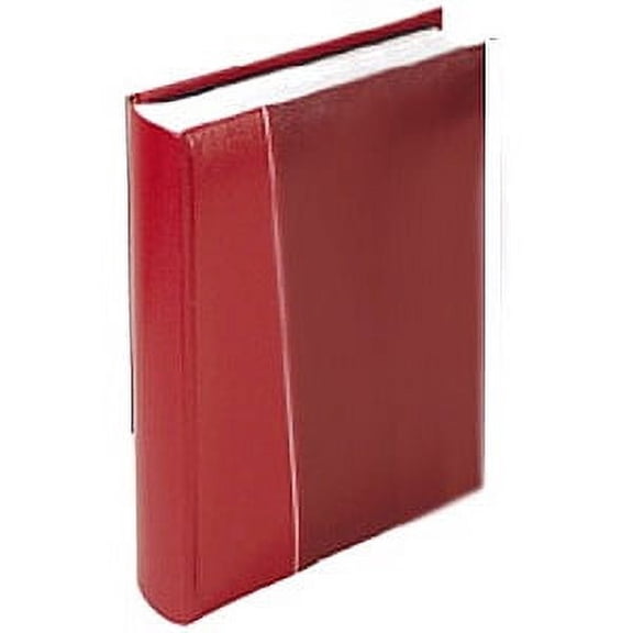 Modern 6-per-view RED faux leather album holds 300 photos by Malden Design - 4x6