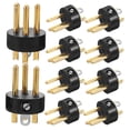 thumbnail image 6 of DEEPCRAFF 10-Pack Metal Mic Microphone Plug Black for KTV Accessories, 6 of 8