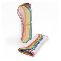 Reusable Paperless Towels - 12 Pack Eco-Friendly Birdseye Cotton Washcloths - Sustainable Kitchen Cloths - Zero Waste, Absorbent & Reusable - Made in USA