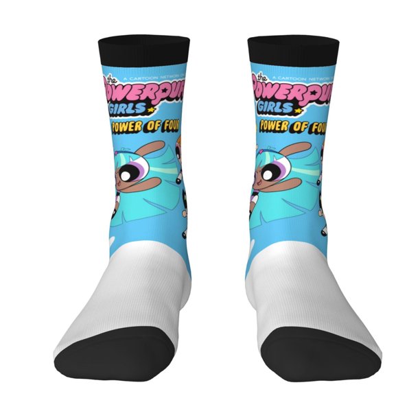 Calcetines unisex con estampado 3D divertido de Las Chicas Superpoderosas, calcetines de vestir con estampado divertido para hombres, niños, adolescentes, adultos, regalos, calcetines para adultos