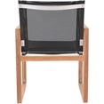 thumbnail image 3 of Meridian Furniture Tulum Black Water Resisting Outdoor Dining Arm Chair, 3 of 8