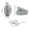 2pc Loft Touch Catch Latch Cupboard Door Hatch Attic Push to Open AutoLatch