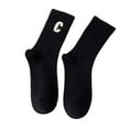 ZengYing White Socks Women, Letter Socks for Women, Activewear Quarter